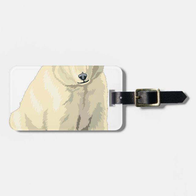 Etiqueta De Bagagem Urso Polar Fofo (Frente Horizontal)