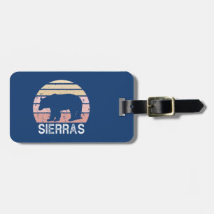 Etiqueta De Bagagem Urso Retro Sierras