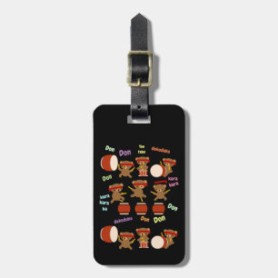 Etiqueta De Bagagem Ursos de Kawaii do Tag da identificação dos