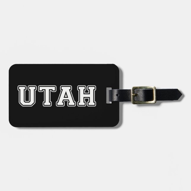 Etiqueta De Bagagem Utah (Frente Horizontal)