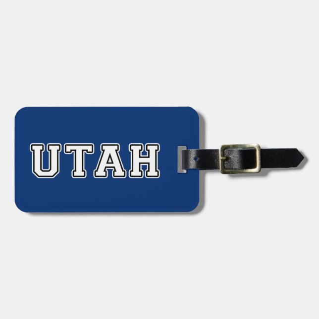 Etiqueta De Bagagem Utah (Frente Horizontal)