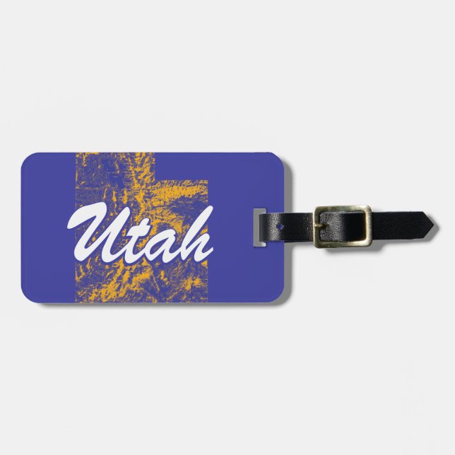 Etiqueta De Bagagem Utah (Frente Horizontal)