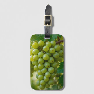 Etiqueta De Bagagem uvas verdes frescas