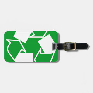 Etiqueta De Bagagem vá verde reduza recicle