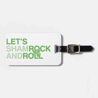 Etiqueta De Bagagem Vamos Shamrock and Roll