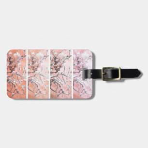 Etiqueta De Bagagem Van Gogh Almond Blossoms Peach Rosa