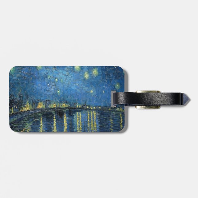 Etiqueta De Bagagem Van Gogh Starry Night Over the Rhone (Traseira Horizontal)