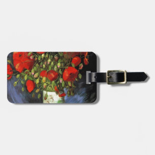 Etiqueta De Bagagem Van Gogh Vintage pintura florida Flores