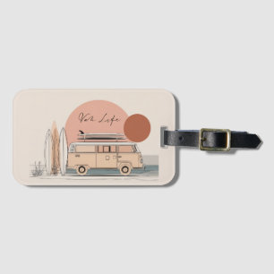 Etiqueta De Bagagem Van Life Surf Van – Estética Retro de Camper de Pr