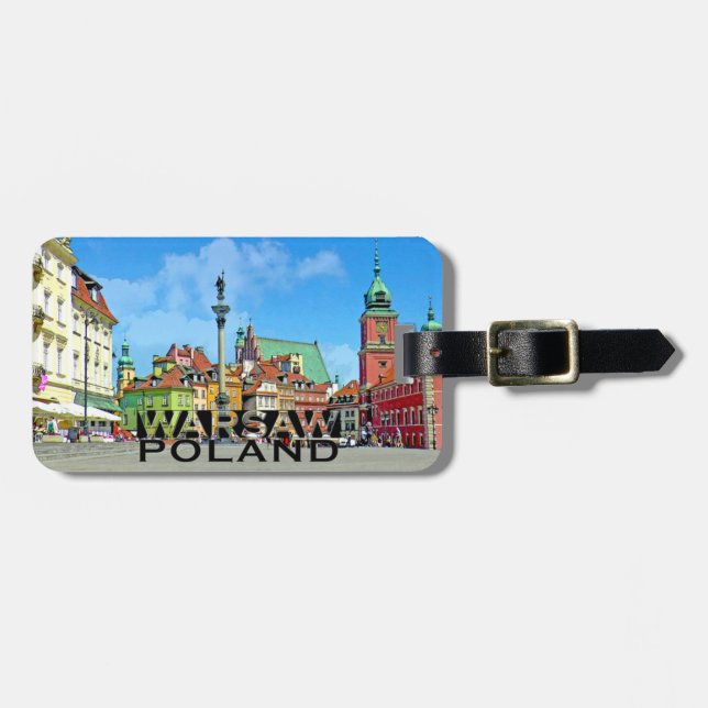 Etiqueta De Bagagem Varsóvia (Frente Horizontal)