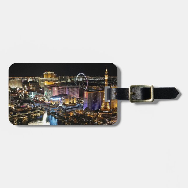 Etiqueta De Bagagem Vegas Skyline (Frente Horizontal)