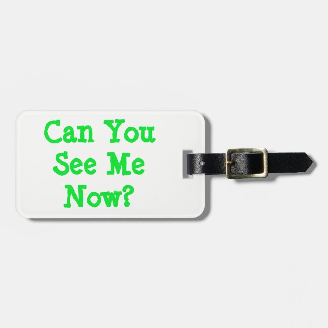 Etiqueta De Bagagem Veja-me etiquetar (Frente Horizontal)