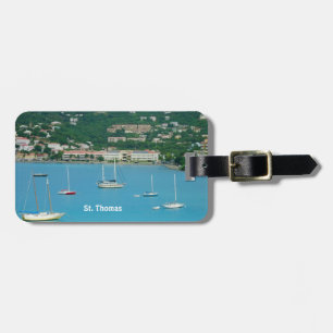 Etiqueta De Bagagem Veleiros de St Thomas personalizados