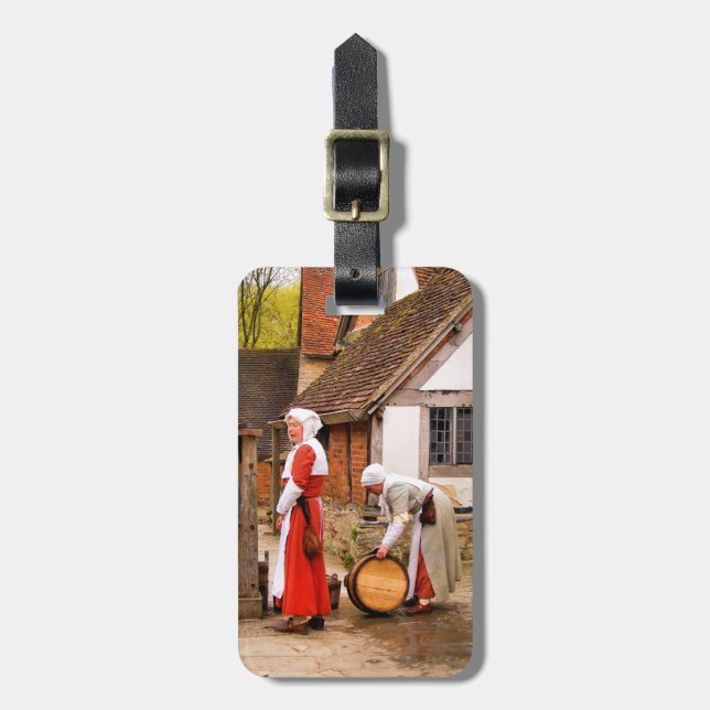 ETIQUETA DE BAGAGEM VELHA INGLATERRA (Frente Vertical)