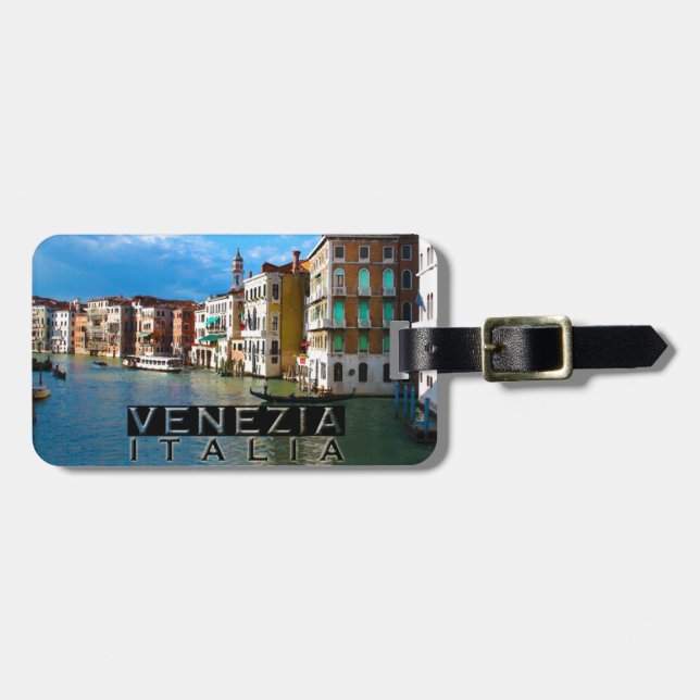 Etiqueta De Bagagem Veneza (Frente Horizontal)