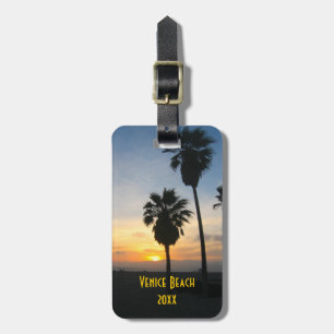 Etiqueta De Bagagem Venice Beach California Sunset Lujs Tag