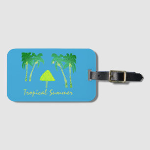 Etiqueta De Bagagem Verão tropical