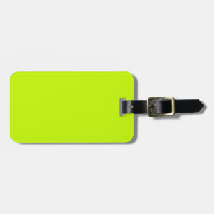 Etiqueta De Bagagem Verde limão fluorescente Amarelo Neon Personaliza