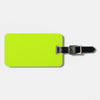 Etiqueta De Bagagem Verde limão fluorescente Amarelo Neon Personalizad