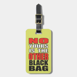 Etiqueta De Bagagem Verde limão o outro Tag preto da bagagem do saco