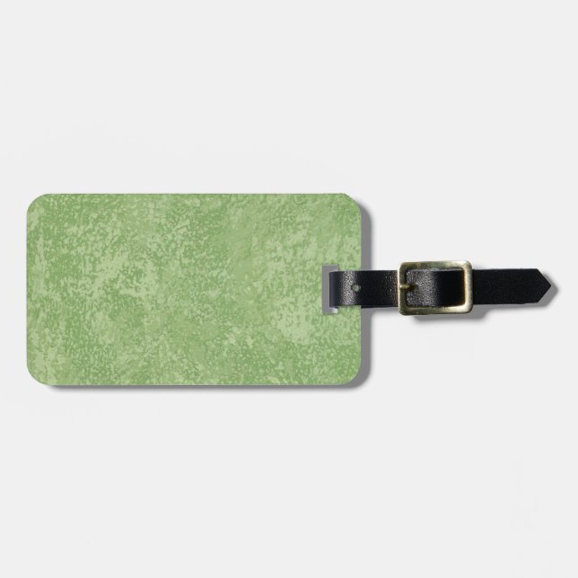 Etiqueta De Bagagem Verde Marmarino (Frente Horizontal)