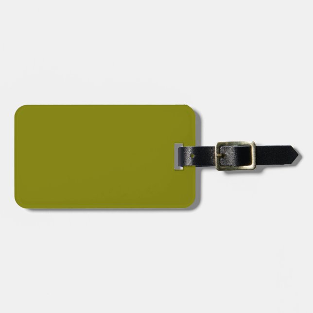 Etiqueta De Bagagem Verde-oliva clássico (Frente Horizontal)