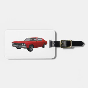 Etiqueta De Bagagem Vermelho Chevelle 1968 SS: