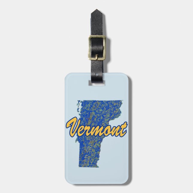 Etiqueta De Bagagem Vermont (Frente Vertical)