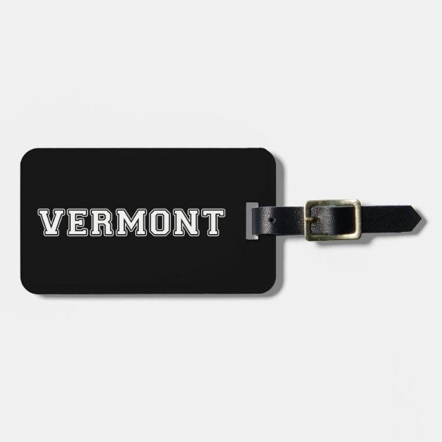 Etiqueta De Bagagem Vermont (Frente Horizontal)