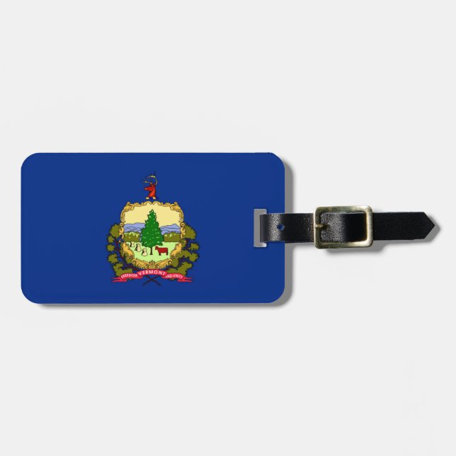 Etiqueta De Bagagem Vermont (Frente Horizontal)