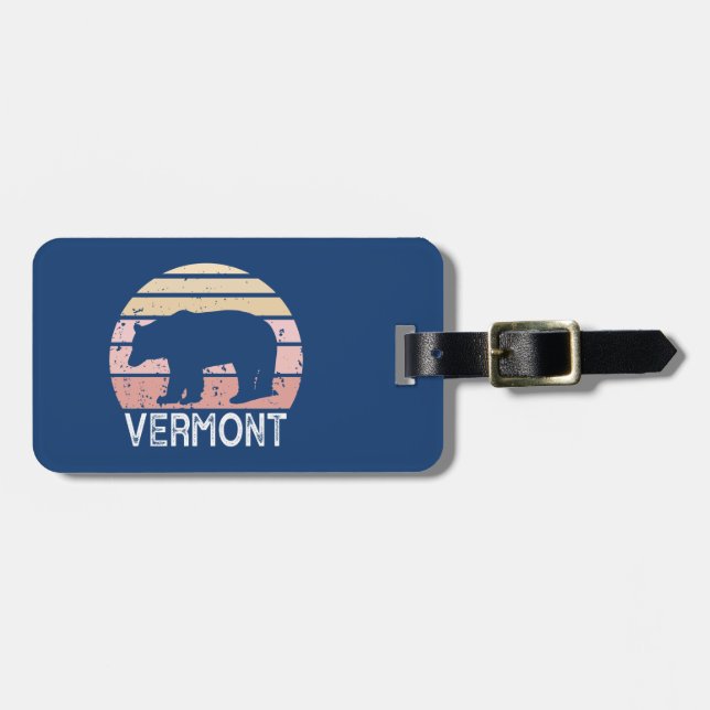 Etiqueta De Bagagem Vermont Bear (Frente Horizontal)