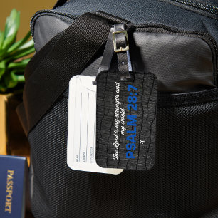 Etiqueta De Bagagem Verso preto da Bíblia de madeira queimada