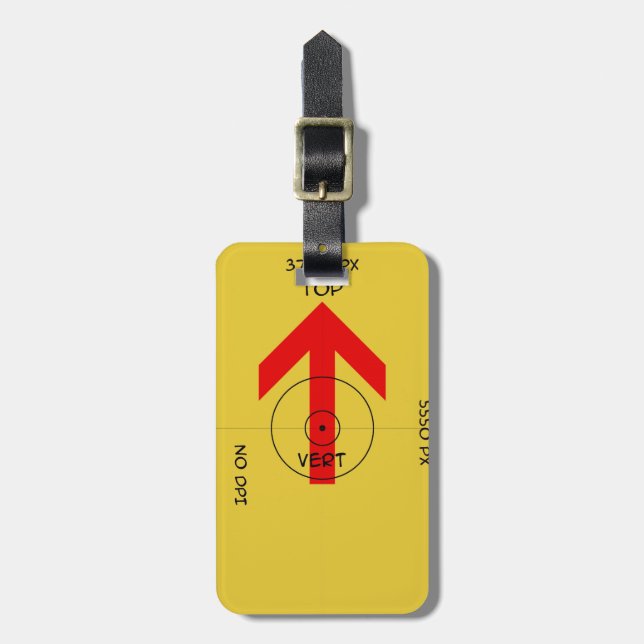 etiqueta de bagagem - vert - modelo (Frente Vertical)