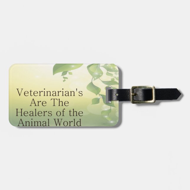 Etiqueta De Bagagem Veterinários (Frente Horizontal)