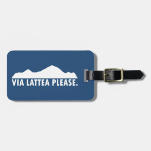 Etiqueta De Bagagem Via Lattea Por Favor
