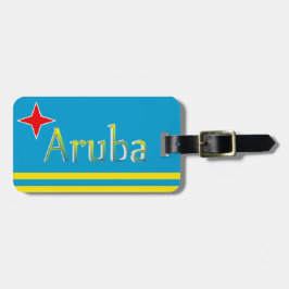 Etiqueta De Bagagem Viagem à bandeira de Aruba