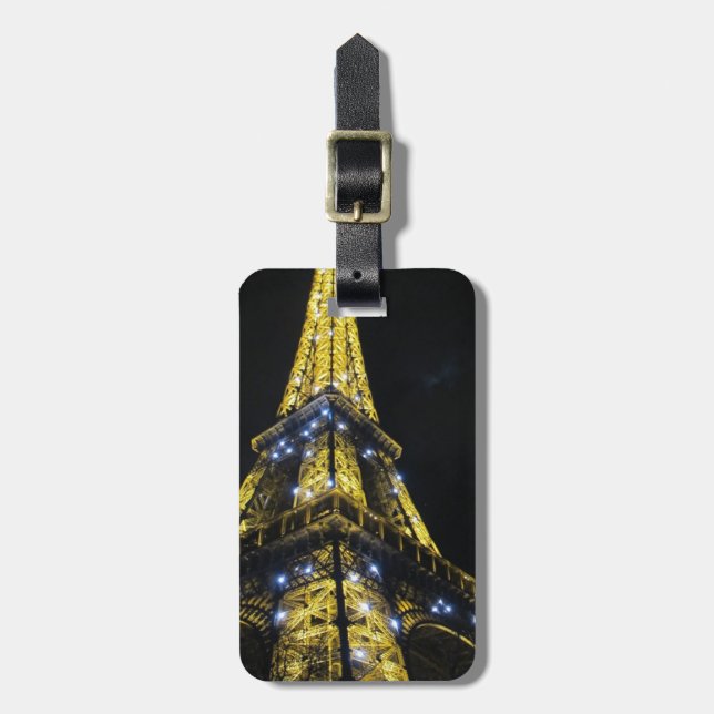 Etiqueta De Bagagem Viagem a Paris (Frente Vertical)