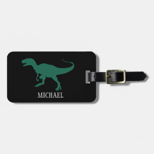 Etiqueta De Bagagem Viagem de dinossauro personalizado