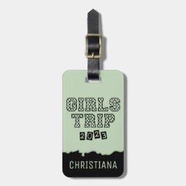 Etiqueta De Bagagem Viagem de Meninas 2023 Fim de Semana de Férias