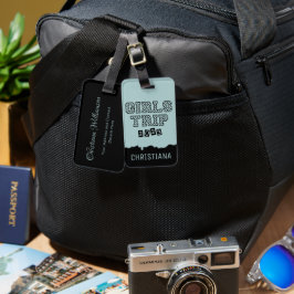 Etiqueta De Bagagem Viagem de Meninas 2023 Fim de Semana de Férias