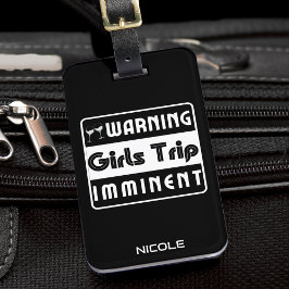 Etiqueta De Bagagem Viagem de Meninas Fim de Semana Férias Irmãs