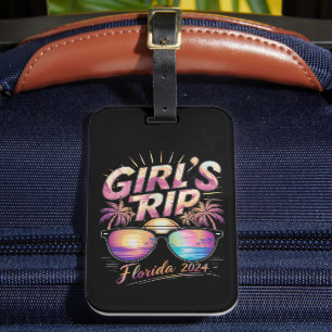 Etiqueta De Bagagem Viagem de Meninas Flórida 2024 Verão Fim de Semana