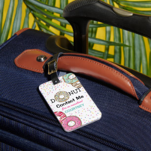 Etiqueta De Bagagem Viagem de Rosquinha de pasto de  engraçada