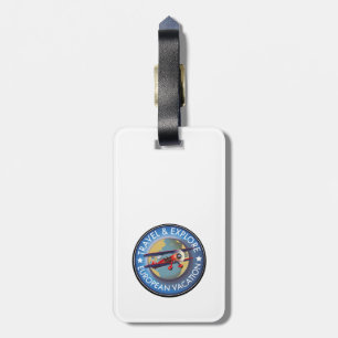 Etiqueta De Bagagem Viagem e Explore as férias europeias