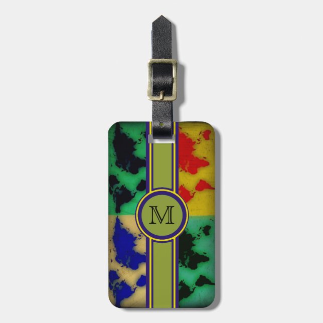 Etiqueta De Bagagem viagem inicial personalizada (Frente Vertical)