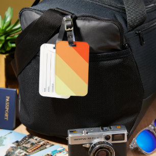 Etiqueta De Bagagem Viagem inteligente com nossa faixa de cores mista
