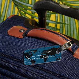 Etiqueta De Bagagem Viagem Internacional de Aventuras