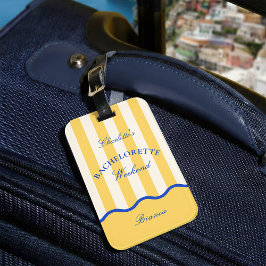Etiqueta De Bagagem Viagem Moderna de Fim de Semana para Solteiras no