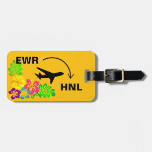 Etiqueta De Bagagem Viagem para Honolulu Hawaii