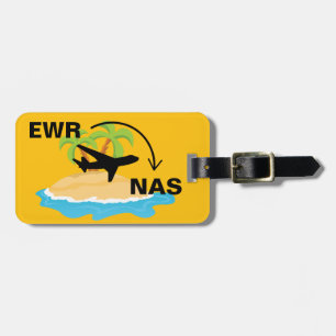 Etiqueta De Bagagem Viagem para Nassau Bahamas